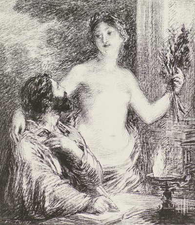 Musikeren av Ignace Henri Jean Fantin Latour