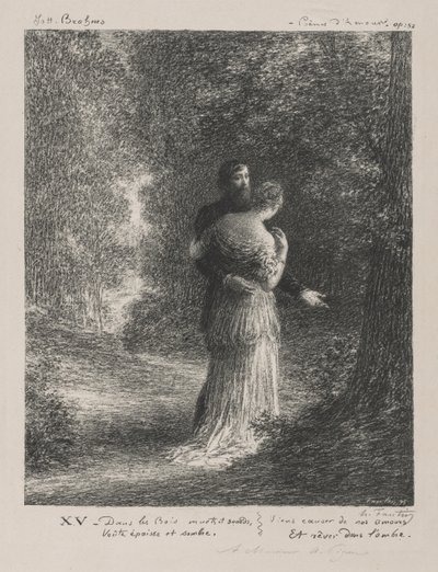 Kjærlighetsdikt (tredje plate) av Ignace Henri Jean Fantin Latour