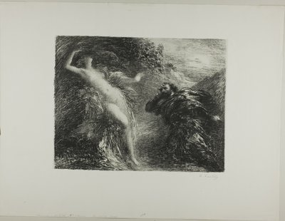Manfred og Astartea, tredje tallerken av Ignace Henri Jean Fantin Latour