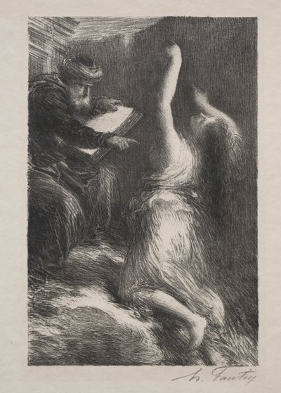 Parsifal, akt II: Fremkalling av Kundry av Ignace Henri Jean Fantin-Latour