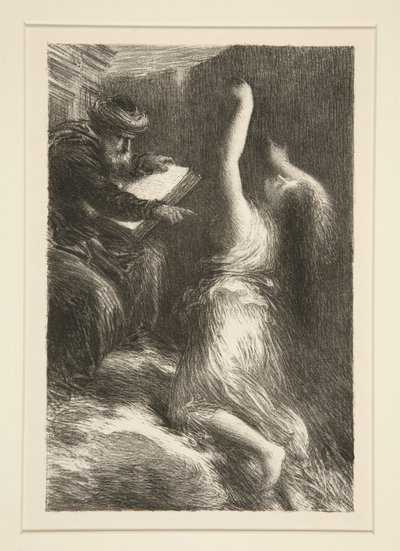 Parsifal: acte II, ?vocation de Kundry (Parsifal: Acte II, Evocation of Kundry) av Ignace Henri Jean Fantin-Latour