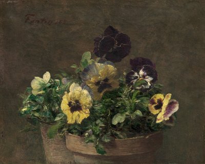Potteblomsterblomster, 1883. av Ignace Henri Jean Fantin Latour