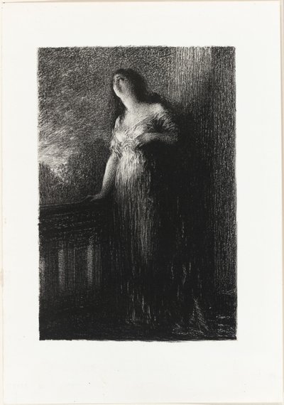 Romeo og Julie: Confiding in the Night av Ignace Henri Jean Fantin-Latour