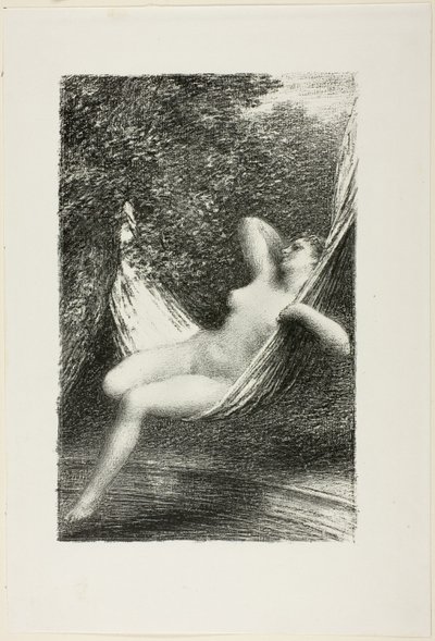 Sara baderen av Ignace Henri Jean Fantin Latour