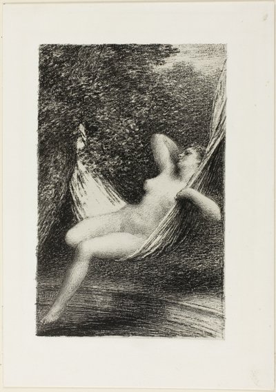 Sara baderen av Ignace Henri Jean Fantin Latour