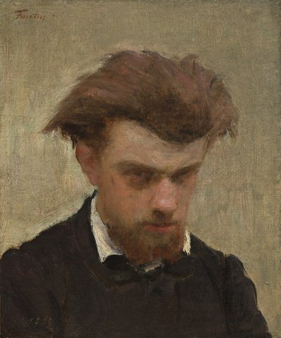 Selvportrett, 1861. av Ignace Henri Jean Fantin Latour