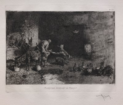 Skoer et muldyr i Marokko av Ignace Henri Jean Fantin Latour