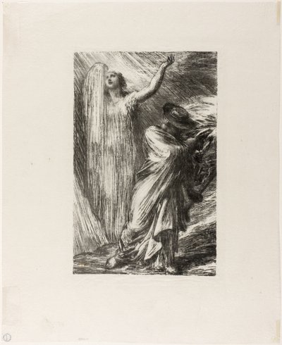 Siegfried: Akt III, Fremkalling av Erda av Ignace Henri Jean Fantin Latour