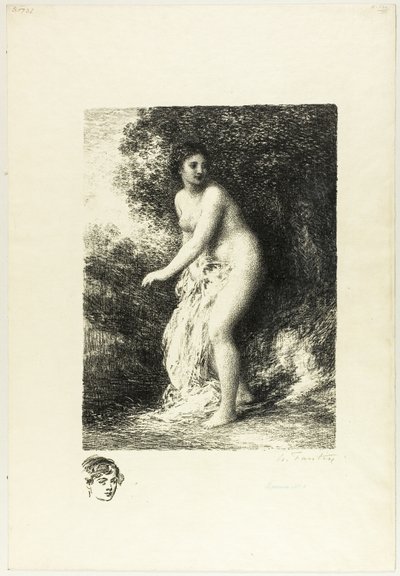 Stående Bader, andre plate av Ignace Henri Jean Fantin Latour