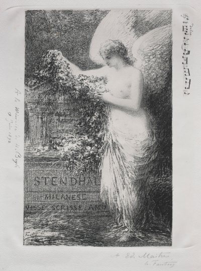 I Stendhal av Ignace Henri Jean Fantin Latour