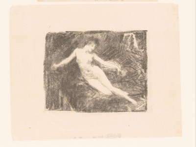 Studie av en naken, våknende kvinne Le Matin av Ignace Henri Jean Fantin Latour