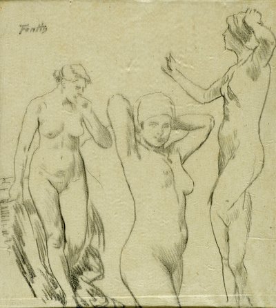 Studer [kvinnelige nakenbilder] av Ignace Henri Jean Fantin Latour