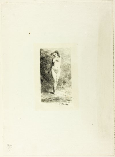 Studie av stående kvinne, sett forfra av Ignace Henri Jean Fantin-Latour