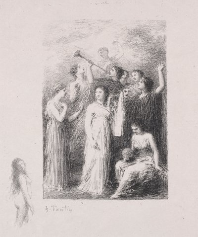 Den blinde av Ignace Henri Jean Fantin Latour