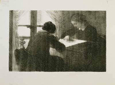 Brodererne, nr. 2 av Ignace Henri Jean Fantin Latour