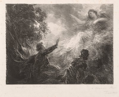 Alpenes fe av Ignace Henri Jean Fantin Latour
