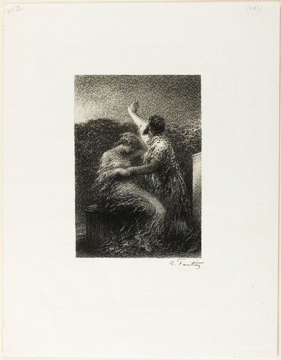 Magus Balthasar og Fatima av Ignace Henri Jean Fantin Latour