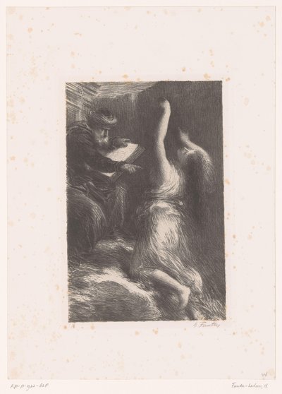 Trollmannen Klingsor tilkaller Kundry Parsifal. Akt II. Evocation de Kundry Liv og verk til Richard Wagner (serietittel) av Ignace Henri Jean Fantin Latour