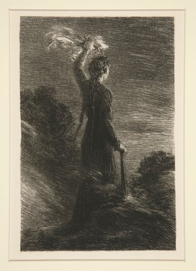 Tristan og Isolde: Act II, Signal in the Night av Ignace Henri Jean Fantin Latour