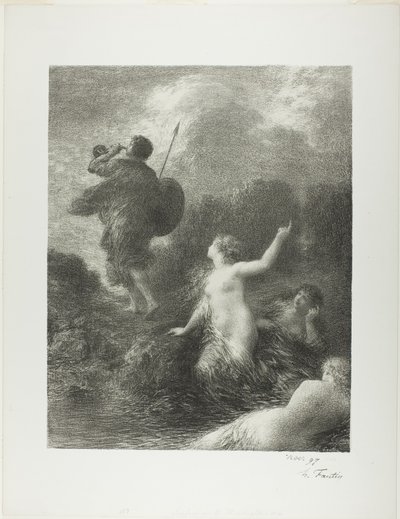 Twilight of the Gods: Siegfried and the Rhine Maidens av Ignace Henri Jean Fantin Latour