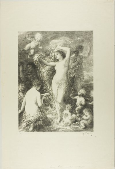 Venus dukker opp av Ignace Henri Jean Fantin-Latour