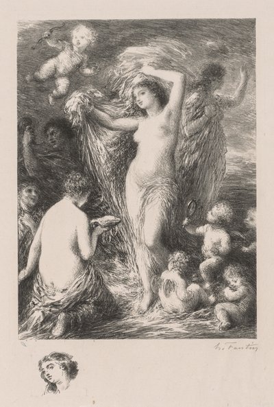 Venus Anadyomene av Ignace Henri Jean Fantin Latour
