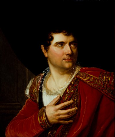 Portrett av Jean-Baptiste-Sauveur Gavaudan 1772-1840, ca 1799. av Henri Françoiss Riesener