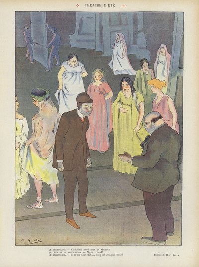 Illustrasjon for Le Rire av Henri Gabriel Ibels