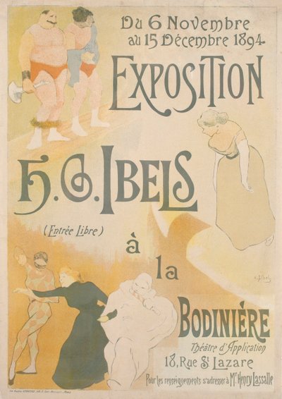 Plakat for Henri-Gabriel Ibels-utstillingen, 1894. av Henri Gabriel Ibels