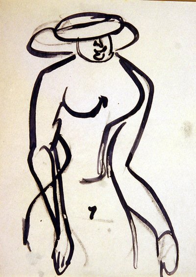 En Promenader med veps midje av Henri Gaudier Brzeska