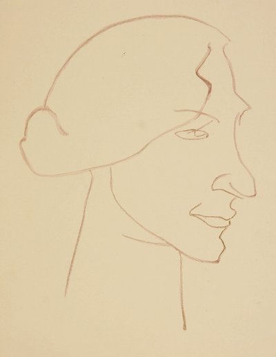 Sophie i profil av Henri Gaudier Brzeska