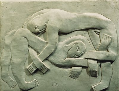 Wrestlers av Henri Gaudier Brzeska