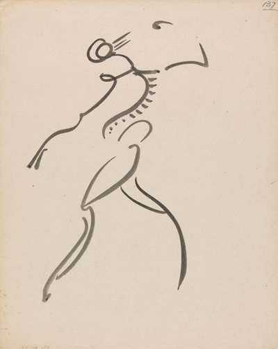Dansende figur, i profil av Henri Gaudier Brzeska