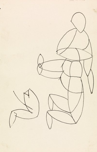 Figurstudie av Henri Gaudier-Brzeska