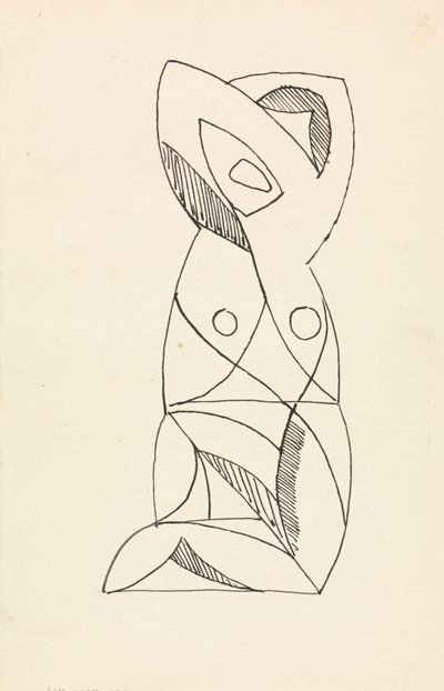 Knælende kvinnefigur av Henri Gaudier Brzeska