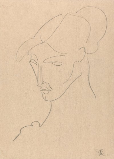 Portrett av en kvinne av Henri Gaudier-Brzeska