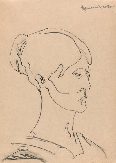 Portrett av en kvinne av Henri Gaudier Brzeska