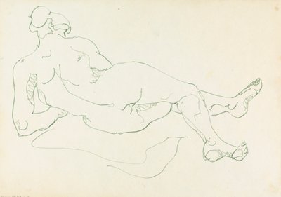 Tilbakelent kvinneskikkelse av Henri Gaudier Brzeska