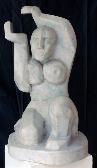 Sittende kvinne, c1911-1915 av Henri Gaudier Brzeska