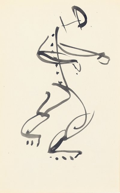 Studie for "Red Stone Dancer", 1914 av Henri Gaudier Brzeska