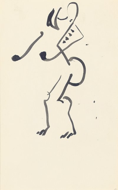 Studie for "Red Stone Dancer", 1914 av Henri Gaudier Brzeska