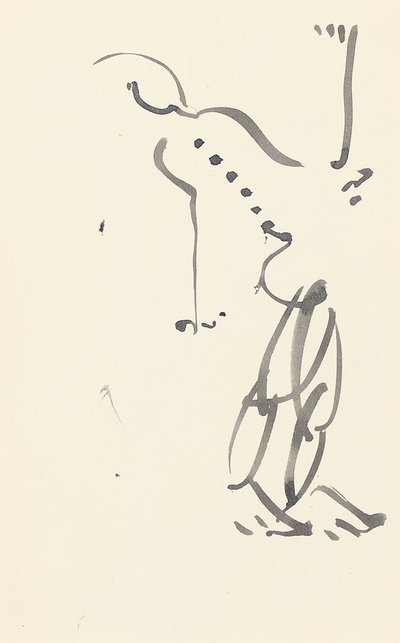 Studie for "Red Stone Dancer", 1914 av Henri Gaudier Brzeska