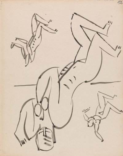 Tre studier for en kvinnelig figur av Henri Gaudier-Brzeska