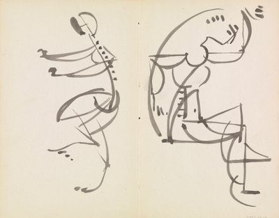To figurstudier av Henri Gaudier-Brzeska