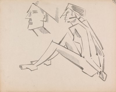 To figurstudier av Henri Gaudier-Brzeska