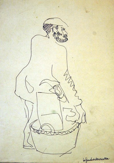 Whitechapel-jøde som selger brukte varer av Henri Gaudier-Brzeska