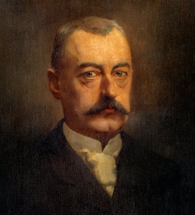Detalj av "" Portrettet av Pierre Waldeck Rousseau (Waldeck-Rousseau) (1846-1904) politiker"" Maleri av Henri Gervex (1852-1929) 1800-tallet Søn. 1x0,72 m Paris, Musee Carnavalet av Henri Gervex
