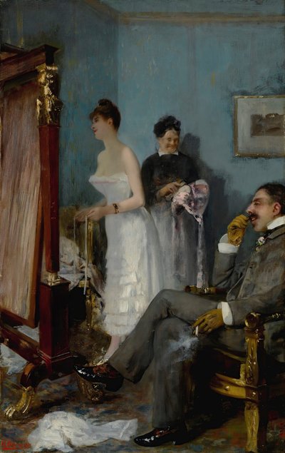 Nana, tidlig på 1880-tallet. av Henri Gervex