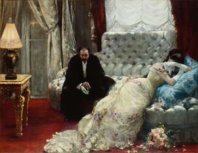 Return from the Ball, 1879 av Henri Gervex