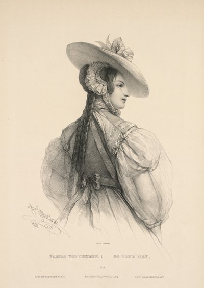 Gå din vei forbi din vei, 1833. av Henri Grevedon